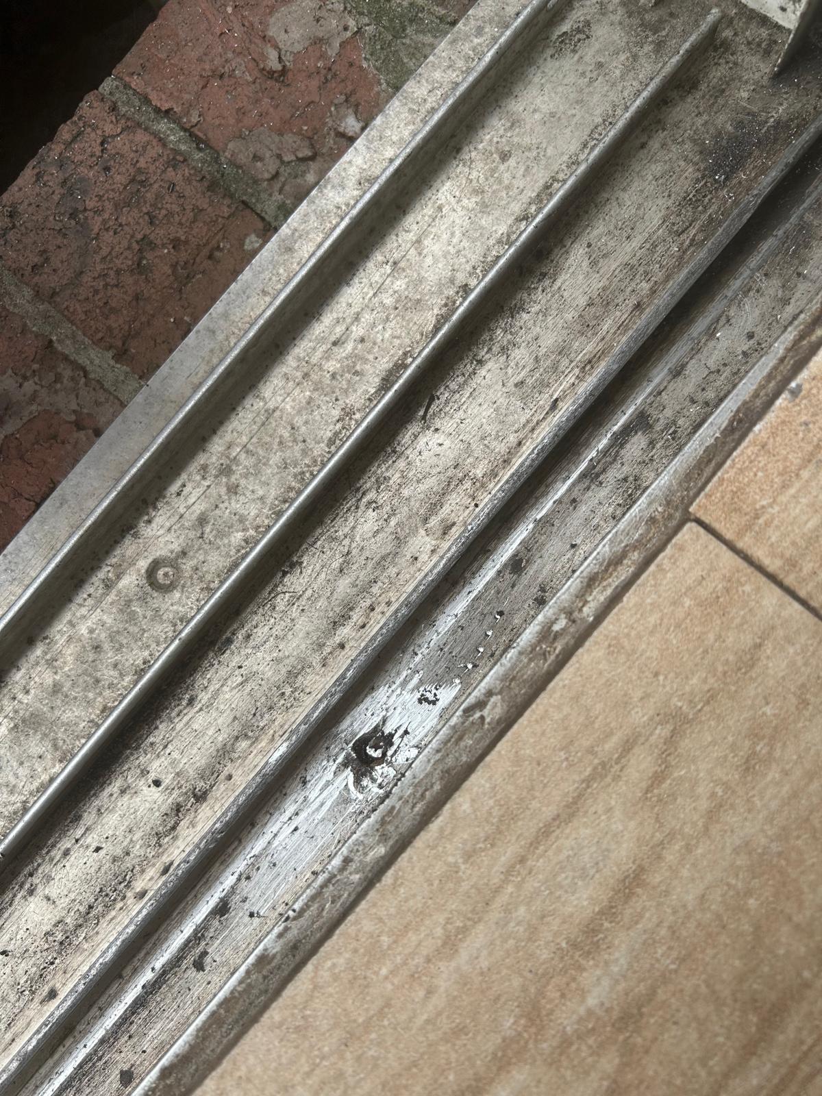 Dirty clogged track